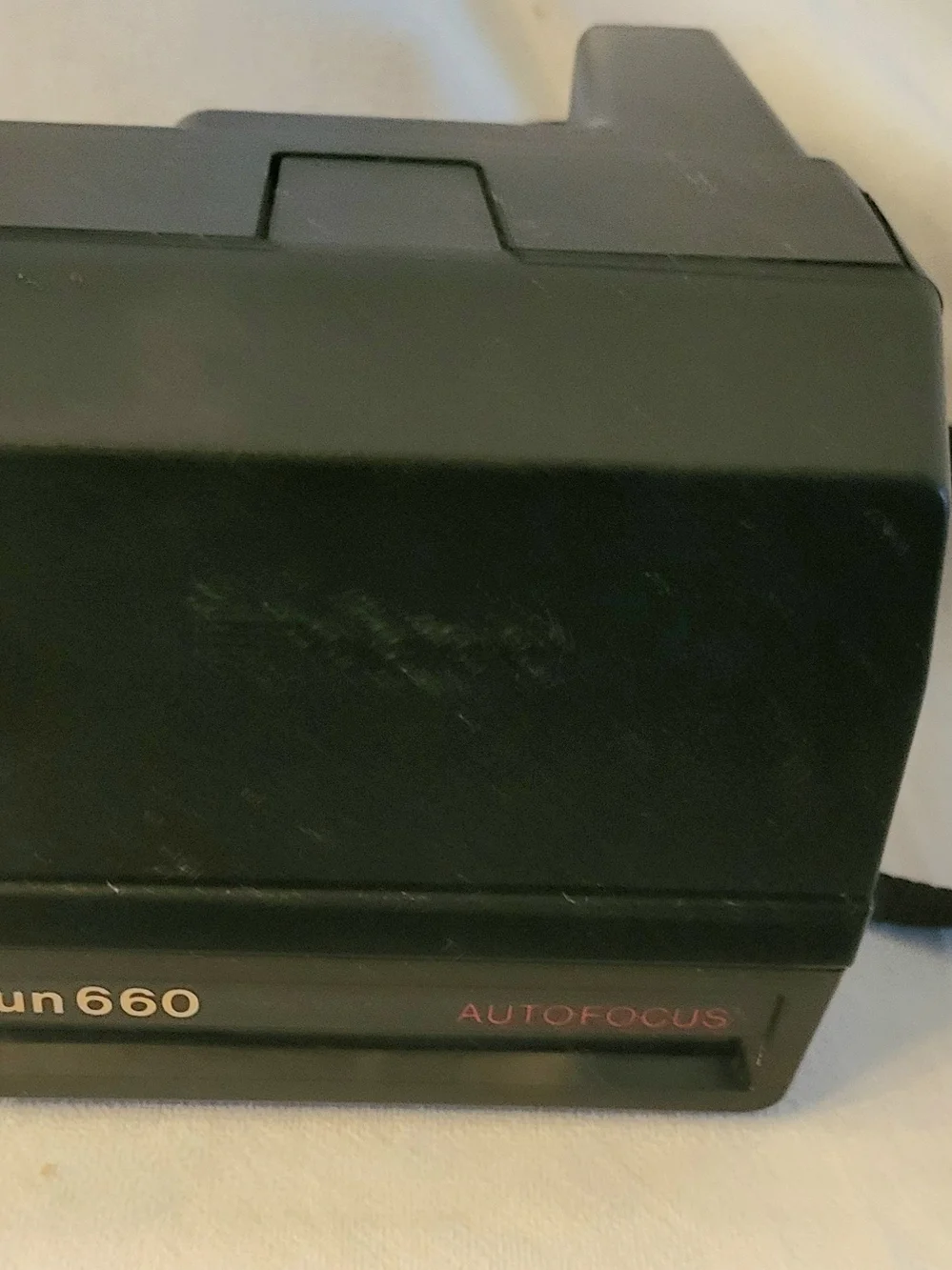 Vintage Polaroid Sun 660 Autofocus 600 Instant Camera Untested w/ Strap